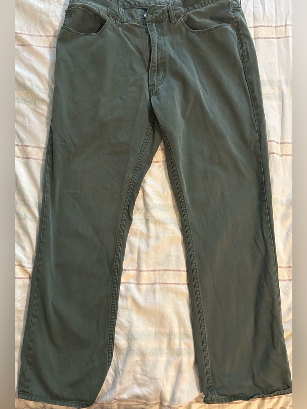 Polo Y2K Vintage Ralph Lauren 650 Straight Jeans Olive Green 36x30